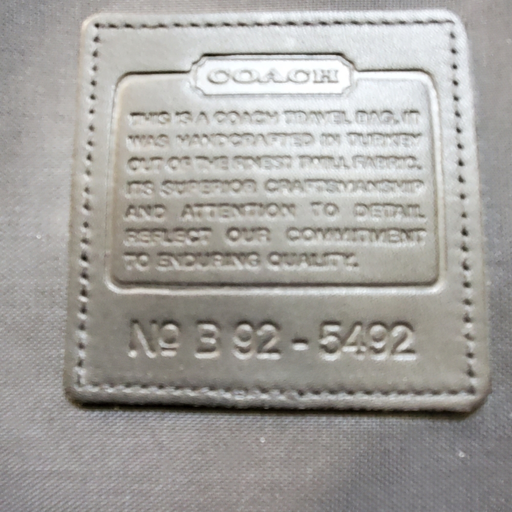 Vintage Coach Leather Canvas Garment Bag - Picture 7 of 9